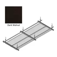 Hook On Aluminum Ceiling R-H200 Metalworks Dark Walnut