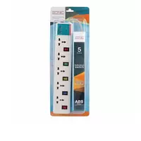 Plug strip 5 sockets x 3 meters 10A model XD53