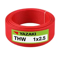 สายไฟ THW 2.5 ตร.มม. สีแดง YAZAKI