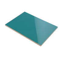ไม้ MDF แลคเกอร์ไฮกรอส Turquoise AY7 กาว E2 ยกเลิกผลิต