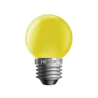 หลอดไฟ LED E27 3W สีเหลือง ทรงปิงปอง HI-TEK