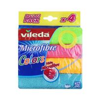 ผ้าไมโครไฟเบอร์ คัลเลอร์ แพ็ค 4 VILEDA