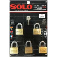 กุญแจคีย์อะไลท์ SOLO 4507SQ45 45 มม. 5 ตัว/ชุด