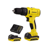 สว่านไร้สาย (พร้อมแบตเตอรี่) STANLEY SCD121S2K-B1 12 โวลต์