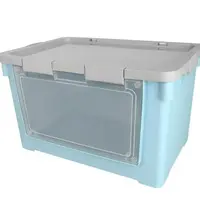 กล่องเก็บของฝาหน้า VIVE 62x41.7x36.9 ฟ้า