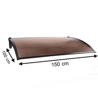 กันสาดโพลีคาร์บอเนต SUNSHIELD 100X150 ซม. สีชา