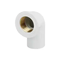 THAI PIPE 1" WHITE BRASS PVC 90 Elbow