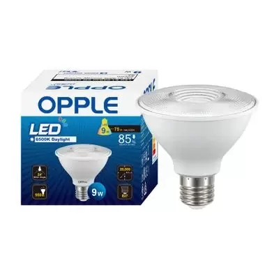 หลอดไฟ PAR30 LED 9W Daylight รุ่น E1PAR30E27-9W38DDLCT-1