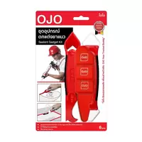ชุดอุปกรณ์ตกแต่งยาแนว OJO 6 ชิ้น สีแดง