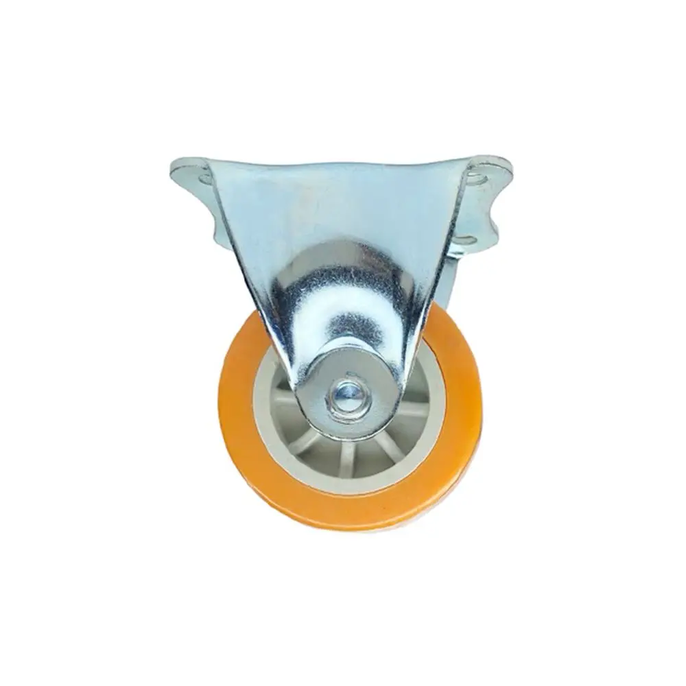 2" Caster Wheel Dead Lock on Orange PP W-1