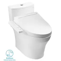 สุขภัณฑ์ชิ้นเดียว TOTO CW885UW2R 3/4.5 ลิตร พร้อมฝารองนั่งอัตโนมัติ