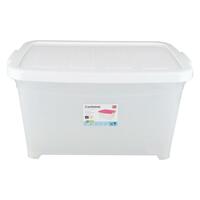 กล่องฝาล็อคมีล้อ85L 48x67x41.5 5115 ขาว