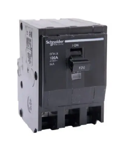 เบรกเกอร์ 80 แอมป์ MCB SCHNEIDER (Square D) 3 Pole 6kA รุ่น QOH-X-1