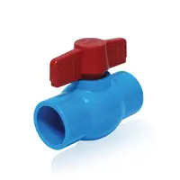 บอลวาล์ว-หนา ฟ้า ตราเสือเอ็นพีไอ PVC 2 นิ้ว SCG