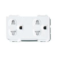 เต้ารับคู่ 3ขา+ม่านนิรภัย WEG15829 PAN