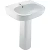 American Standard ACTIVE TF-0955/0765-WT-0 pedestal washbasin.