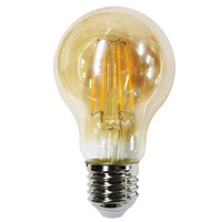 หลอดไฟ LED E27 4W วอร์มไวท์ ทรงลูกแพร์ RACER A60 FILA AMB