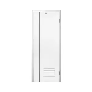 ชุดประตูห้องน้ำพร้อมวงกบ UPVC ไม่เจาะลูกบิด ASARA A812 70x180 ซม. สีขาว-1