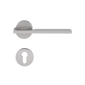 มือจับก้านโยกห้องทั่วไป MORTISE HAFELE 489.11.047 สีเทา/ดำ-1