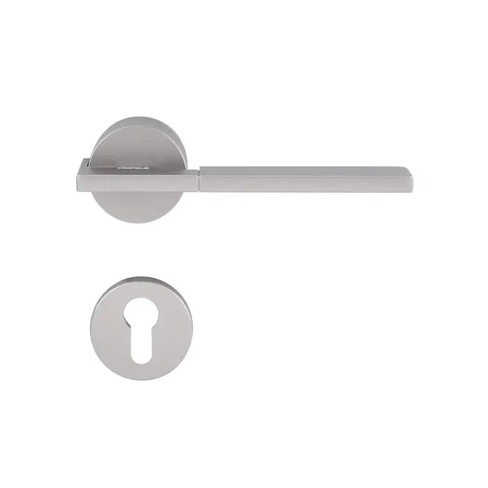 มือจับก้านโยกห้องทั่วไป MORTISE HAFELE 489.11.047 สีเทา/ดำ-1