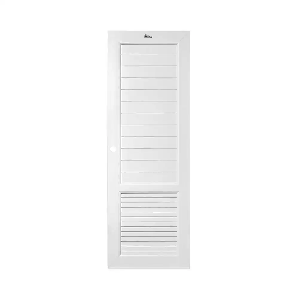 ประตูห้องน้ำ UPVC เจาะรูลูกบิด ASARA S933 70x180 ซม. สีขาว-1