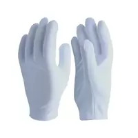 ถุงมือผ้าโพลีเอสเตอร์ แบบพับริม