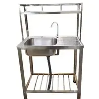 SINK STANDING 1B1D PAR SW7543SH SS