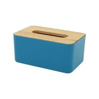 TISSUE BOX BAMBOO KECH DARK BLUE