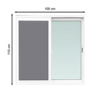 Slide Window Aluminum S-S TAKESHI 100X110CM