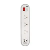 รางปลั๊กไฟ3ช่อง1สวิตซ์1USB1TYPE-C 3M GY