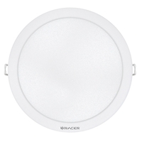 ดาวน์ไลท์ LED RACER EVO TECH 24 วัตต์ WARM WHITE 8 นิ้ว กลม สีขาว