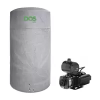 ถังเก็บน้ำ DOS รุ่น NATURA Water Pac All-in-one 2000 ลิตร สีเทาแกรนิต + ปั๊ม Grundfos