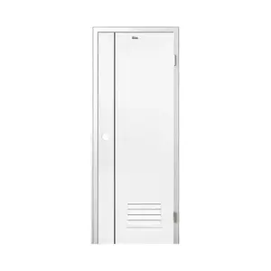 ชุดประตูห้องน้ำพร้อมวงกบ UPVC เจาะลูกบิด ASARA A812 70x180 ซม. สีขาว-1