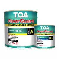 TOA 2623 TOA ฟลอร์การ์ด 100 สีทาพื้นภายใน ฟิล์มบาง อีพ็อกซี่ สี International Orange