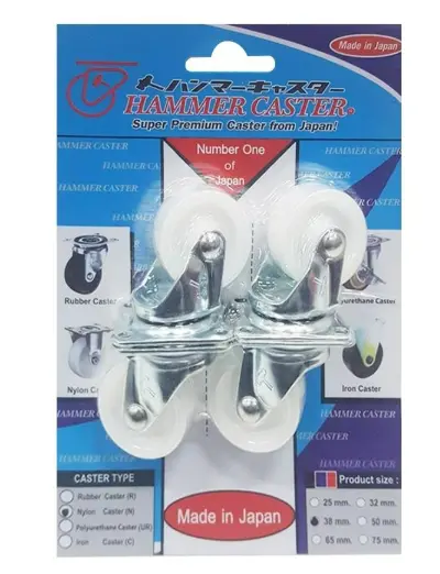 ลูกล้อไนลอน HAMMER 420G-N38 แป้นหมุน 38 มม.-1