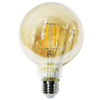 หลอดไฟ LED E27 6W วอร์มไวท์ ทรงปิงปอง RACER G95 FILA AMBER