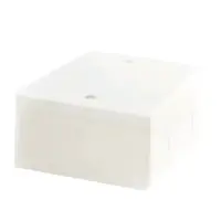 กล่องพักสายไฟ 6x3 (164x77x50 มม.) สีขาว BS 25x2 มม. ตราช้างเอ็นพีไอ