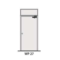 ประตูเหล็ก ทนไฟ LYNN WP27-FP (สีขาว PE-901351)