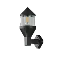 ABS outdoor wall lamp 1 bulb, model P016, black, DECOS