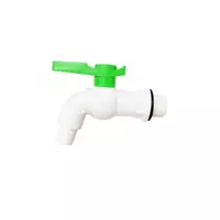 ก๊อกบอลสนามแฟนซี 1/2 นิ้ว (4 หุน) PVC รุ่น FBT12-G สีเขียว - ขาว