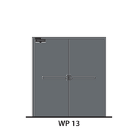 ประตูเหล็ก ทนไฟ LYNN WP13-FP (สีเทา PE-702471)