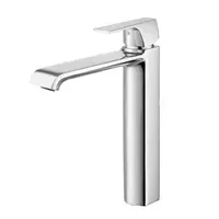 COTTO CT2202AY#RG high lever washbasin mixer with pop-up drain, CUBIC model