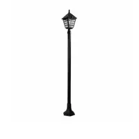 Outdoor lamp 1.5 meters, aluminum, 1 bulb, model F03, black, THE SUN