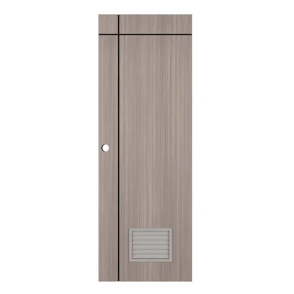 ประตูห้องน้ำ UPVC PARAZZO PUL-B06 70X200 ซม. สีเท็กซัส โอ๊ค เจาะลูกบิด-1