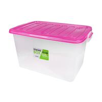 กล่องเก็บของCS120L 79.5x52.6x42.7ใส/ชมพู