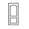 Fiber Glass Door TIS Q Fiber Door 2 Curve 70x200 Primer