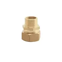 ข้อต่อทองเหลือง ผม. รุ่น HN6013-1/2 ขนาด 1/2 นิ้ว สีทองเหลือง