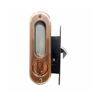 SOLEX 252 bathroom sliding door handle, blackened copper color