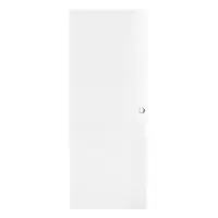 ประตูภายนอก UPVC เจาะลูกบิด AZLE LT-06W 80x200 ซม. สีขาว