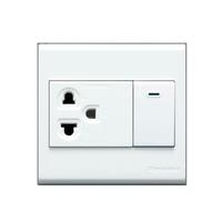 ชุดเต้ารับ 3 ขา+ สวิตซ์ 1 ทาง PANASONIC BSW1391S สีขาว